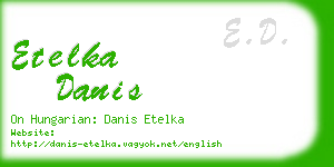 etelka danis business card